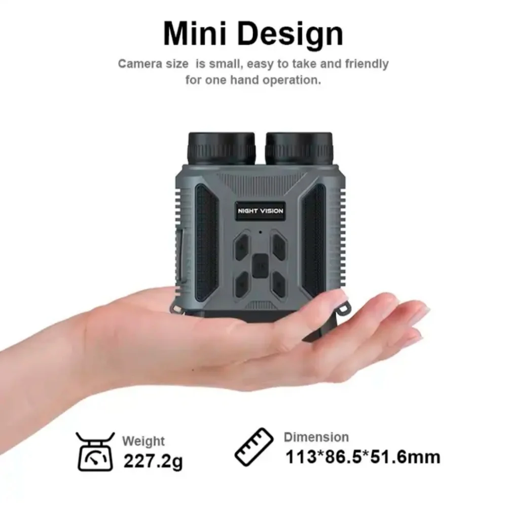 Mini 1080p Night Vision Binoculars Hunting Zoom Digital IR Cam Long Distance 300